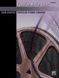 Book Cover for Dan Coates Popular Piano Library -- Favorite Movie Solos by Dan Coates