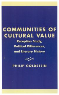 Book Cover for Communities of Cultural Value by Philip Goldstein