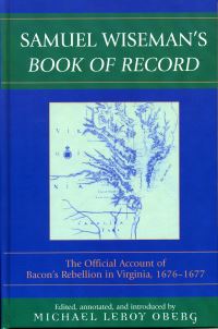 Book Cover for Samuel Wiseman's Book of Record by Michael Leroy Oberg
