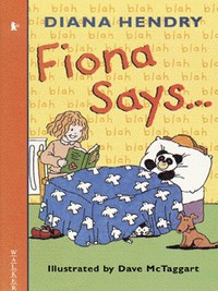 Book Cover for Fiona Says by Diana Hendry, Dave McTaggart