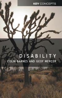 Book Cover for Disability by Colin Barnes, G Mercer