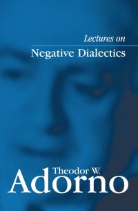 Book Cover for Negative Dialectics by Theodor W Adorno