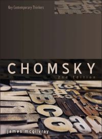 Book Cover for Chomsky by James A McGilvray
