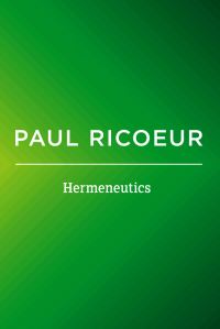 Book Cover for Hermeneutics Volume 2 by Paul Ricoeur