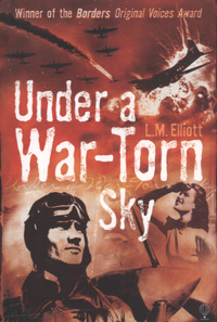 Book Cover for Under a War-Torn Sky by L. M. Elliot