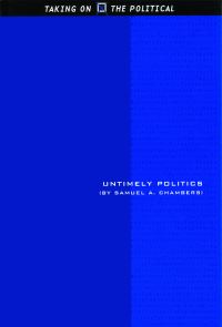 Book Cover for Untimely Politics by Samuel Allen Chambers