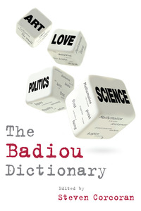 Book Cover for The Badiou Dictionary by Steve Corcoran