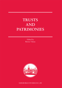 Book Cover for Trusts and Patrimonies by Remus Valsan