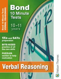 Book Cover for Bond 10 Minute Tests 10 - 11 Years Verbal Reasoning by Frances Down