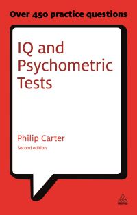 Book Cover for IQ and Psychometric Tests by Philip J Carter