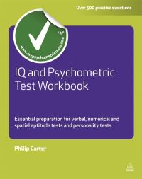 Book Cover for IQ and Psychometric Test Workbook by Philip J Carter