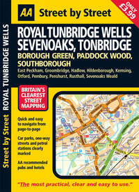 Book Cover for Street by Street Royal Tunbridge Wells, Sevenoaks, Tonbridge by Automobile Association Great Britain