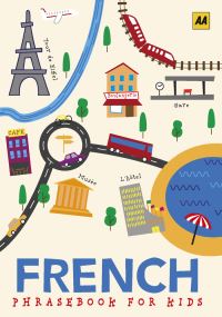 Book Cover for French Phrasebook for Kids by Wina Gunn