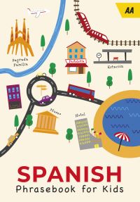Book Cover for Spanish Phrasebook for Kids by 