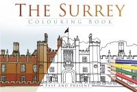 Book Cover for The Surrey Colouring Book by Lucy Hester