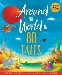 Book Cover for Around the World in 80 Tales by Saviour Pirotta