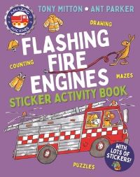 Book Cover for Amazing Machines Flashing Fire Engines Sticker Activity Book by Tony Mitton