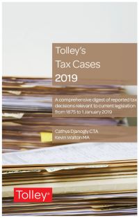 Book Cover for Tolley's Tax Cases 2019 by Cathya Djanogly, Kevin Walton