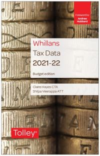 Book Cover for Whillan's Tax Data 2021-22 by Claire Hayes, Shilpa Veerappa