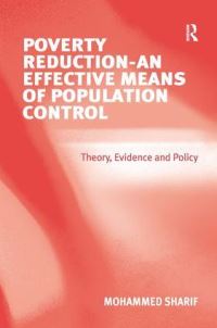 Book Cover for Poverty Reduction--an Effective Means of Population Control by Mohammed Sharif