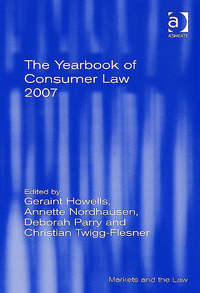 Book Cover for The Yearbook of Consumer Law 2007 by Geraint Howells