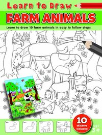 Book Cover for Learn to Draw Farm Animals by Amy Mchugh