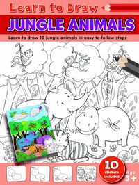 Book Cover for Learn to Draw Jungle Animals by Amy Mchugh