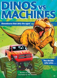 Book Cover for Dinos Vs Machines by Eric Geron