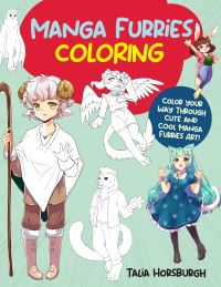 Book Cover for Manga Furries Coloring by Talia Horsburgh