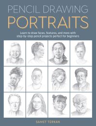Book Cover for Pencil Drawing Portraits by Samet Turkan