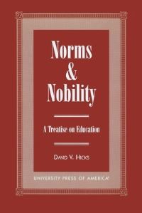 Book Cover for Norms & Nobility by David V Hicks