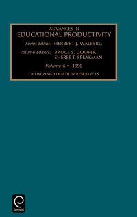 Book Cover for Optimizing Educational Resources by Bruce S Cooper, Sheree T Speakman, Herbert J Walberg