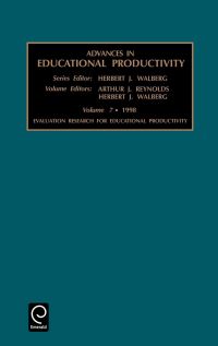 Book Cover for Evaluation Research for Educational Productivity by Herbert J Walberg, Arthur J Reynolds, Herbert J Walberg