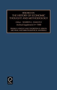 Book Cover for Frank H. Knight and Thornstein B. Veblen by Warren J Samuels