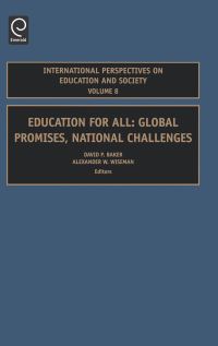 Book Cover for Education for All by David Baker, Alexander W Wiseman