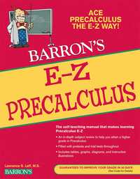 Book Cover for Barron's E-Z Precalculus by Lawrence S Leff
