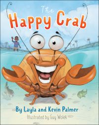 Book Cover for The Happy Crab by Layla Palmer, Kevin Lee Palmer