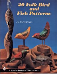 Book Cover for 20 Folk Bird and Fish Patterns by Al Streetman