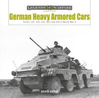 Book Cover for German Heavy Armored Cars by David Doyle