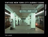 Book Cover for Vintage New York City Subway Signs by Tod Lange