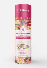 Book Cover for ColorMaps Paint-by-Number Beautiful Blooms by Olivia Gibbs