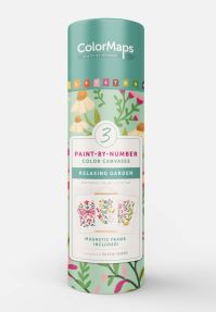 Book Cover for ColorMaps Paint-by-Number Relaxing Garden by Olivia Gibbs