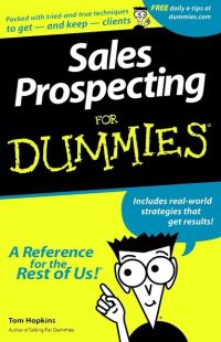 Book Cover for Sales Prospecting for Dummies by Tom Hopkins