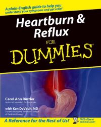 Book Cover for Heartburn & Reflux for Dummies by Carol Ann Rinzler, Ken DeVault