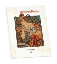 Book Cover for Alphonse Mucha Coloring Book by Gustave Baumann