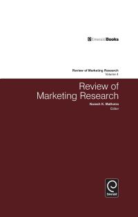 Book Cover for Review of Marketing Research. Vol. 4 by Naresh K Malhotra