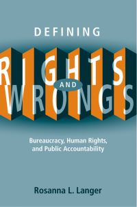 Book Cover for Defining Rights and Wrongs by Rosanna L Langer
