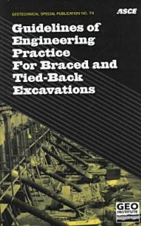Book Cover for Guidelines of Engineering Practice for Braced and Tied-Back Excavations by American Society of Civil Engineers