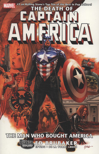 Book Cover for The Man Who Bought America by Ed Brubaker, Steve Epting, Luke Ross, Roberto de la Torre, Frank DArmata, Joe Caramagna, Joe Simon, Jack Kirby