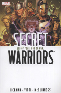Book Cover for God of Fear. God of War by Jonathan Hickman, Alessandro Vitti, Ed McGuinness, Tom Palmer, Sunny Gho, Chris Sotomayor, Dave Lanphear, Brian Michael Bendis, Alexander Maleev